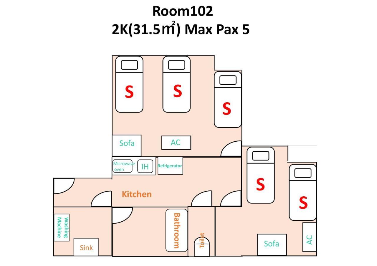 Namba West Saika Apartman Oszaka Kültér fotó