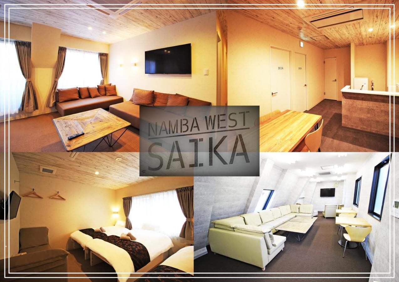 Namba West Saika Apartman Oszaka Kültér fotó